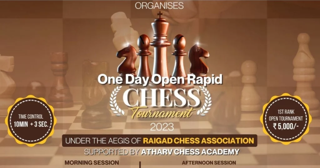 Open Rapid Chess Tournament 2023 at Chitrapatjanak Dadasaheb Phalke Township, Shelu
